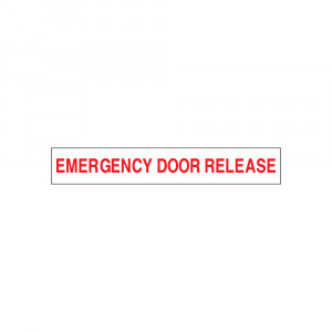 Emergency Door Release Decal