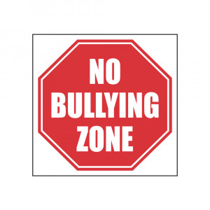 No Bullying Zone Stop Sign Decal