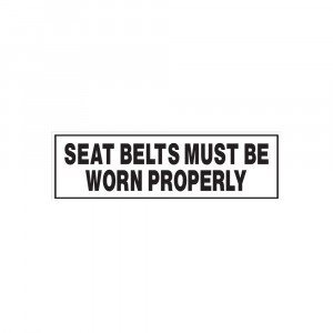 Rectangular Seat Belts Decal