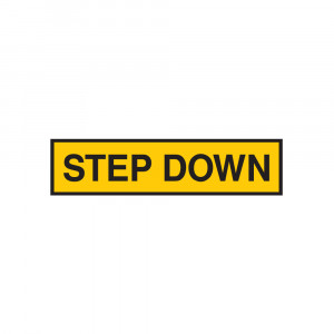 Step Down Decal