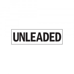 Unleaded Decal