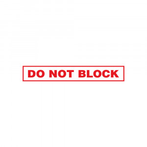 Do Not Block Decal