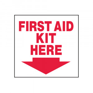 First Aid Kit Here Decal