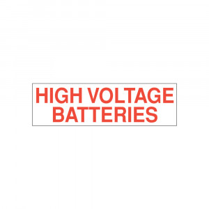 High Voltage Batteries Decal