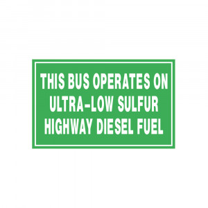 Ultra-Low Sulfur Highway Diesel Decal