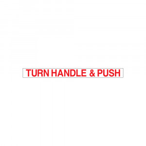 Turn Handle & Push Decal